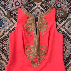 Lily Pulitzer Neon Coral Dress
